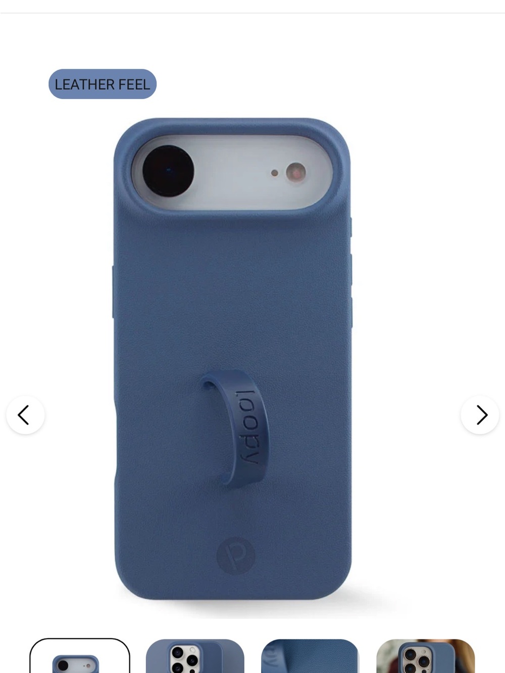 Loopy Cases - iPhone Air denim and black sparkle plus extra loops
